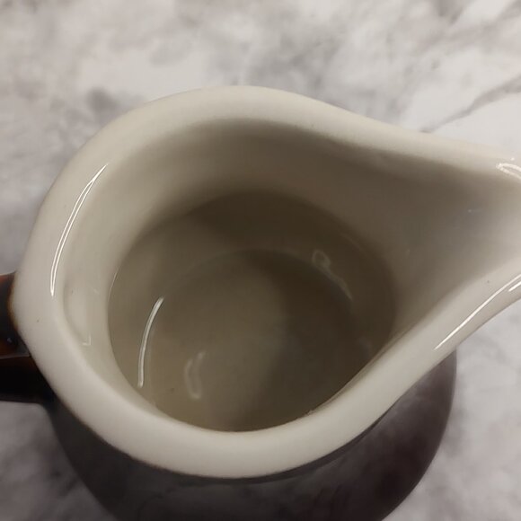 Vtg Burden Brown Small Ceramic Individual Creamer Restaurant ware - Picture 9 of 10